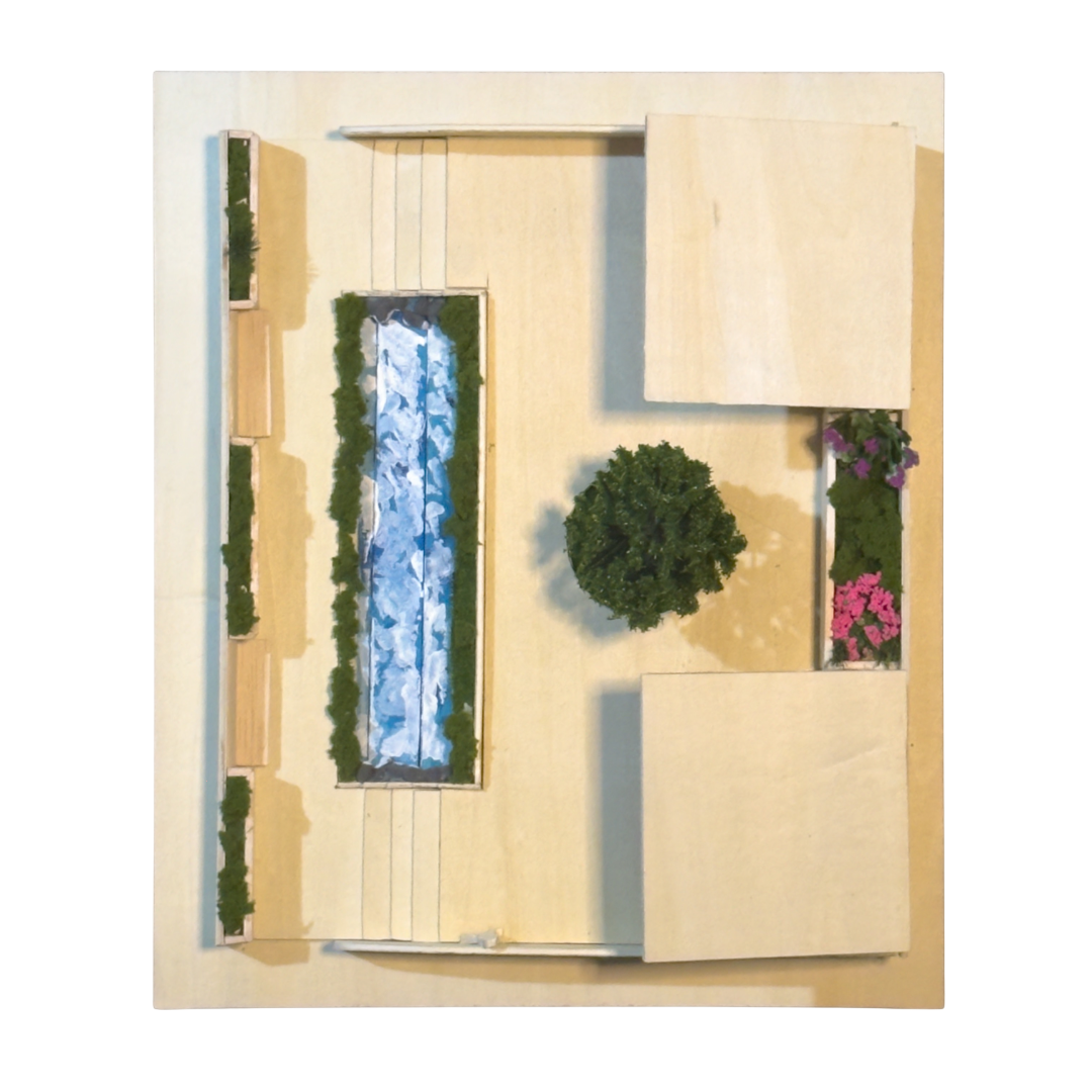 River Ripple Pavilion — overhead plan view